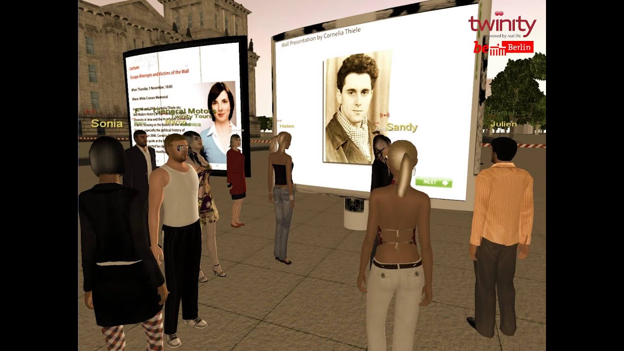 Twinity presents the first virtual Berlin Wall
