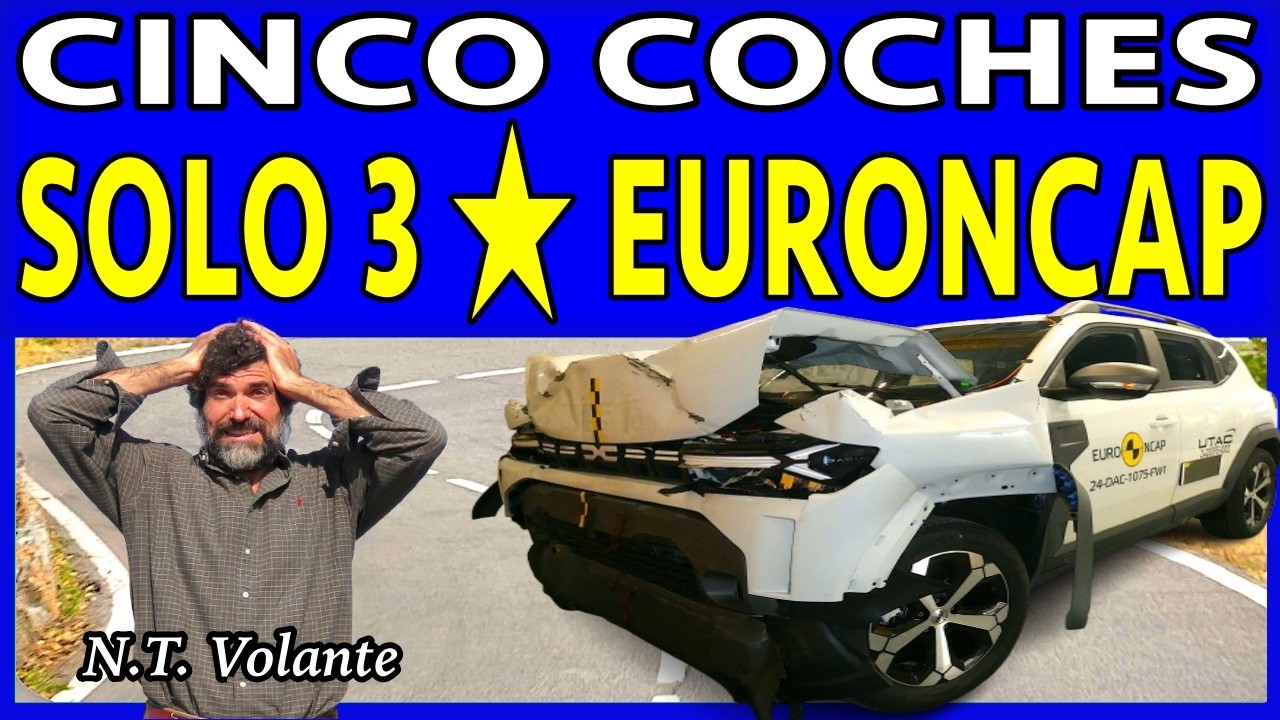 5 coches con 3 estrellas EuroNCAP 2025 Renegade, Avenger, Swift, Bigster y Duster