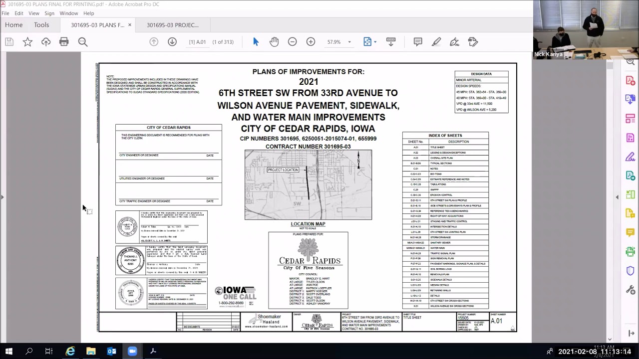 Pre-Bid Meeting - 6th St SW from 33rd to Wilson Ave Pavement, Sidewalk and Water Main Improvement
