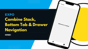 How to Combine Stack, Bottom Tabs, and Drawer Navigation in Expo | React Native Guide | in Hindi