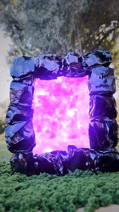 Making a Real Obsidian Nether Portal!