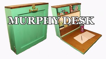 DIY Wall Mounted Folding Table: Murphy Desk Tutorial