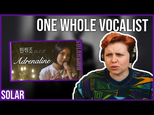 REACTION to SOLAR - ADRENALINE (ENGLISH VER.) VINCENZO OST SPECIAL CLIP