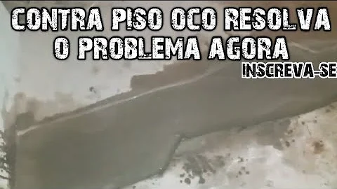 O que fazer quando o piso está oco?