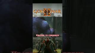 Kratos vs Cerberus the three headed dog #shortsfeed #shortvideos #shorts #godofwar