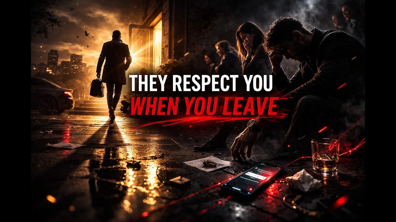 They ignored you when you stayed — they respected you when you left.