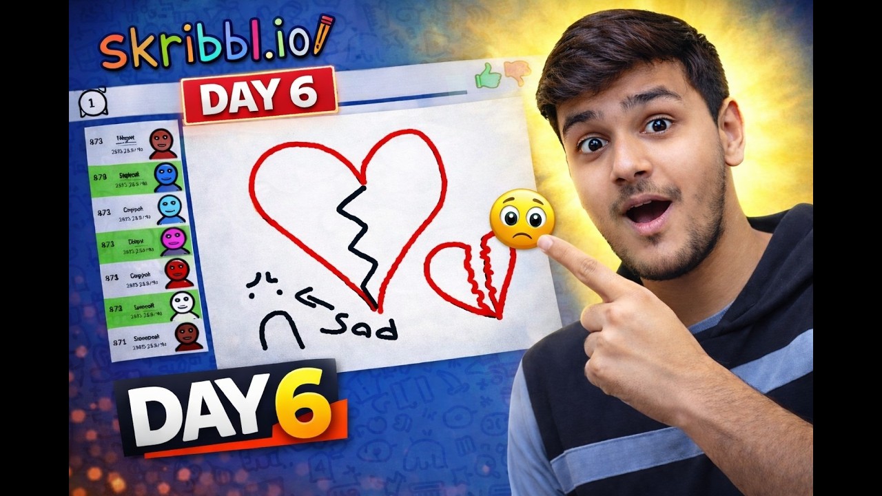 DAY 6 😢 | Skribbl.io Drawing Game | Dil Toot Gaya? Guess Ho Payega 😂