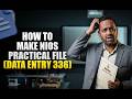 Data Entry Operations NIOS Class 12 Practical File 2026 NIOS Class 12 Data Entry 336 Practical File