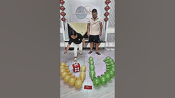 "Roll The Dice = Pop The Balloons 😲🎲🎈"#shorts