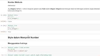 Tutorial Python untuk Data Analysis dan Data Science - Part 9 || Number Method dan Fungsi Matematika