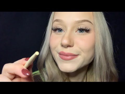 ASMR | Face Tracing + Camera Tapping (whispered)