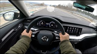 Skoda Octavia IV 2021 2.0 TDI 150 HP 7 DSG | POV Highway Autobahn Test Drive and City | Aggressive