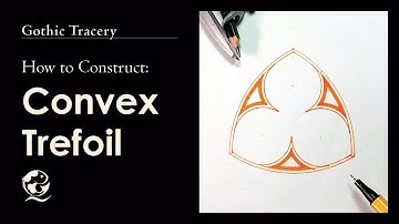 How to construct Convex Trefoil | Gothic tracery art