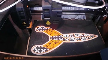 Snapmaker J1 famous rocket meets a meteor storm... dual model/color 3d print Luban Slicer (Ext 4K)