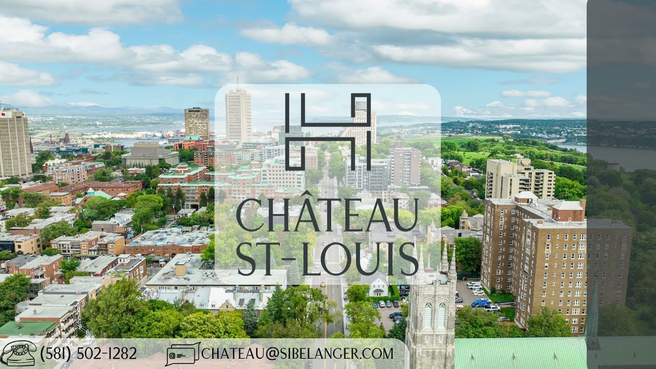 Société immobilière Bélanger présente le Château St-Louis - Appartement à Québec