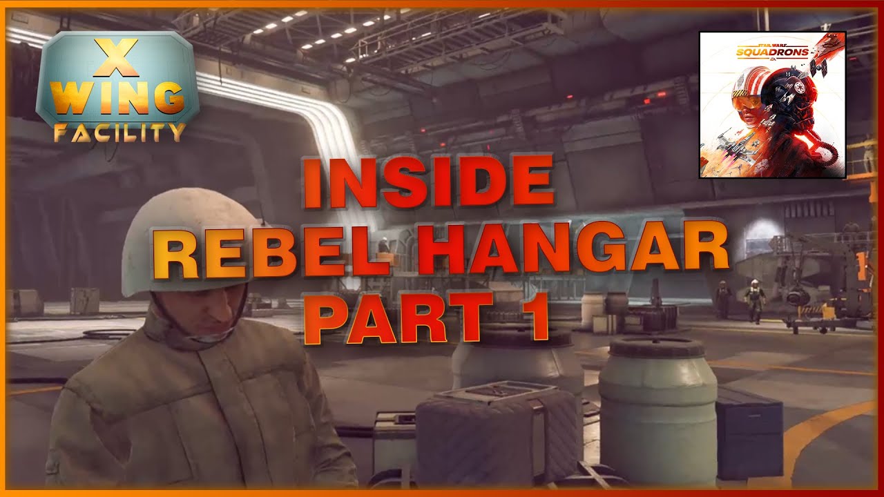 Star Wars Squadrons - first look around in Rebel Hangar and X-Wing cockpit
