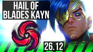 KAYN vs LEE SIN (JGL) | Hail Of Blades | KR Master | 26.12