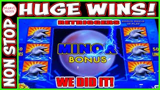 OMG Unbelievable NON STOP BONUS! HUGE WINS on Magic Pearl Slot Machine