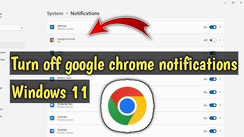 How to turn off google chrome notifications windows 11