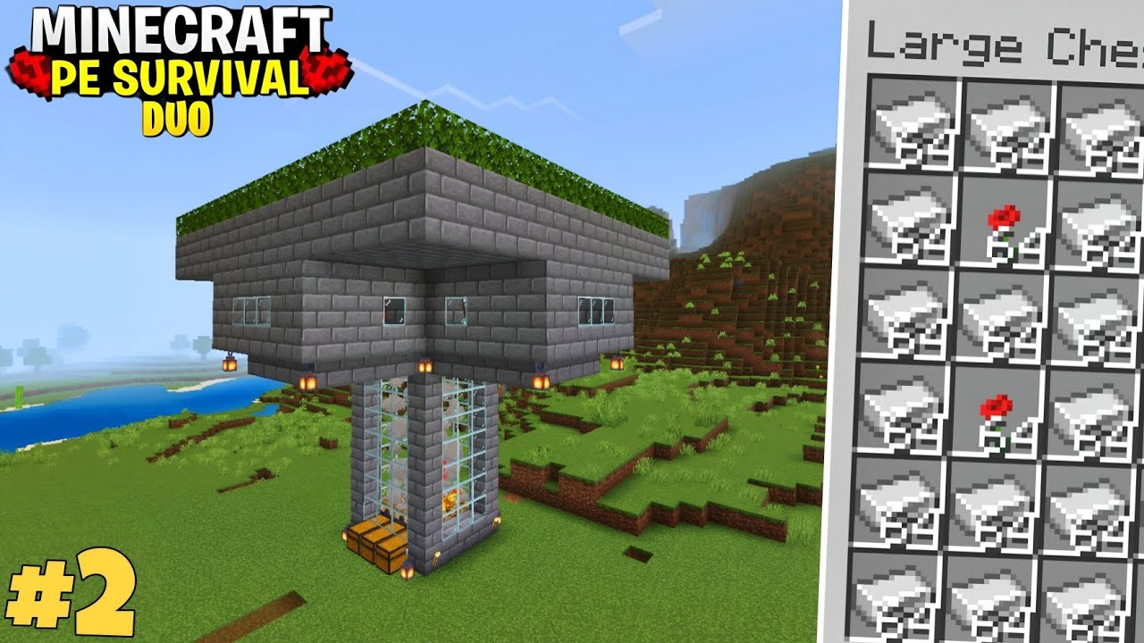 Best Iron Farm In PE 🔥 | Minecraft PE 1.21 Duo Survival series Episode ...