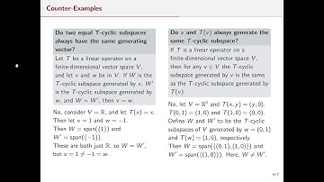 T-Cyclic Subspaces