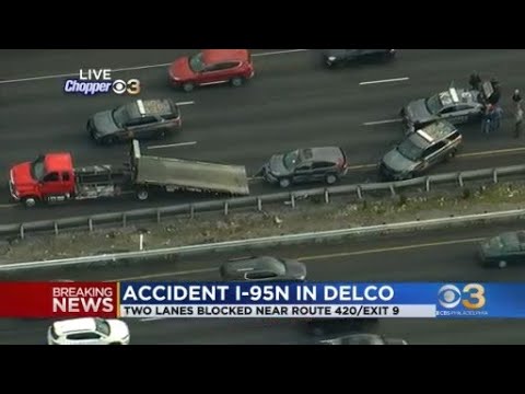 BREAKING: I-95 North crash in Delco - YouTube