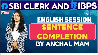 SBI CLERK PRE, IBPS 2018 | Sentence Completions By Anchal Mam | English screenshot 5