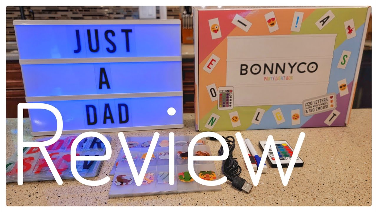  Cinema Light Box A4 Rose Gold 16 Colors with 400 Letters and  Emojis, 10 Premium Cards, Remote Control, 2 Markers - BONNYCO