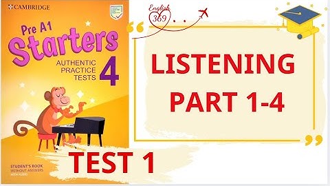 STARTER AUTHENTIC 4  TEST 1 LISTENING  #english #cambridgeenglish