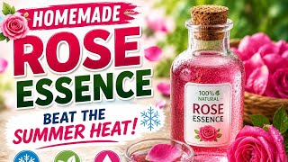 Rose Essence That Gives Relief in Summer | Easy Homemade Rose Essence Recipe