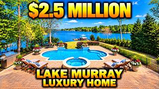$2.5M Lake Murray Waterfront Home Tour | Pool, Private Dock   6,700 Sq Ft