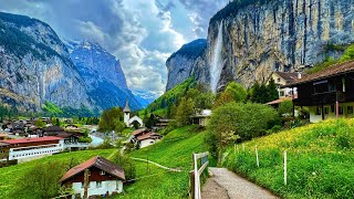 Lauterbrunnen, สวิตเซอร์แลนด์ 4K - หมู่บ้านที่สวยงามราวสวรรค์ในสวิตเซอร์แลนด์ - สวรรค์บนโลก