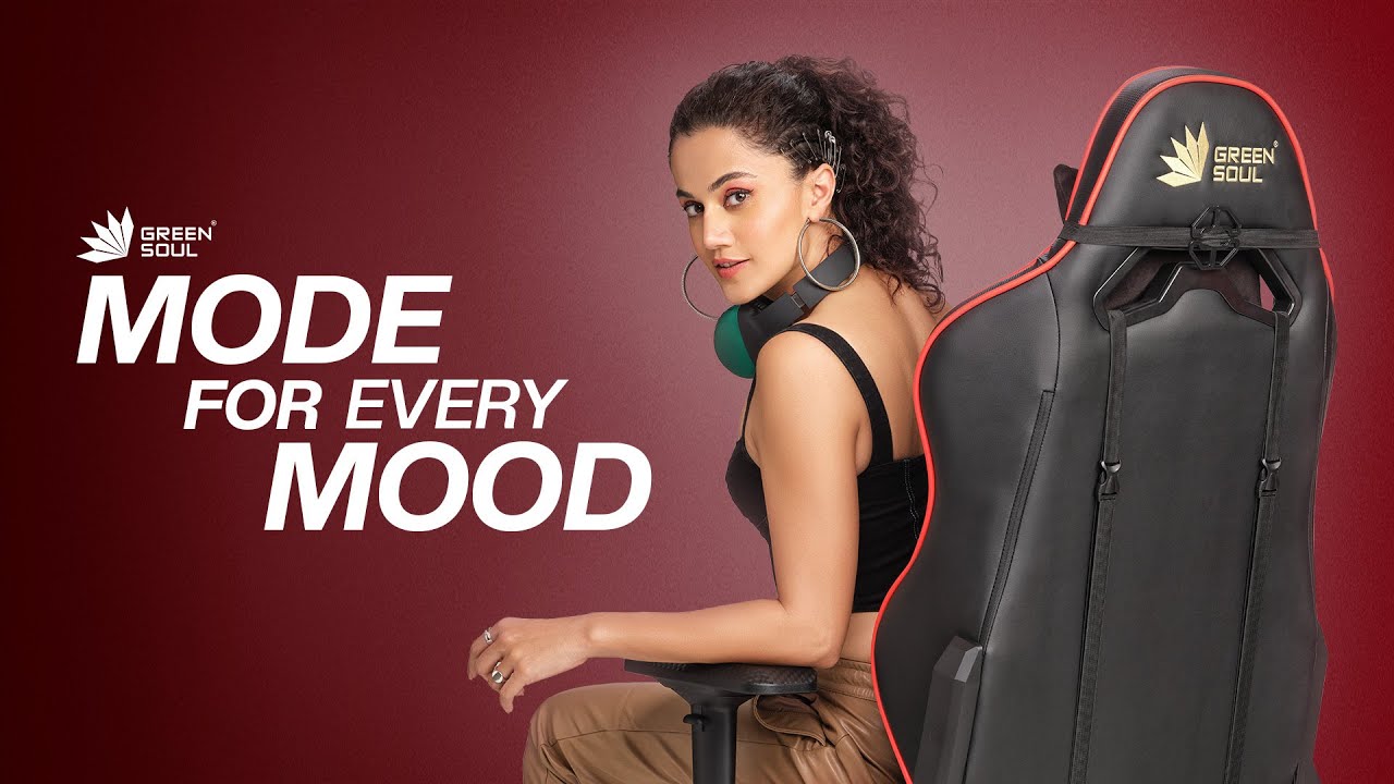 Stay fit when you sit ft. Taapsee Pannu Gaming Chairs Green Soul Chairs Green Soul