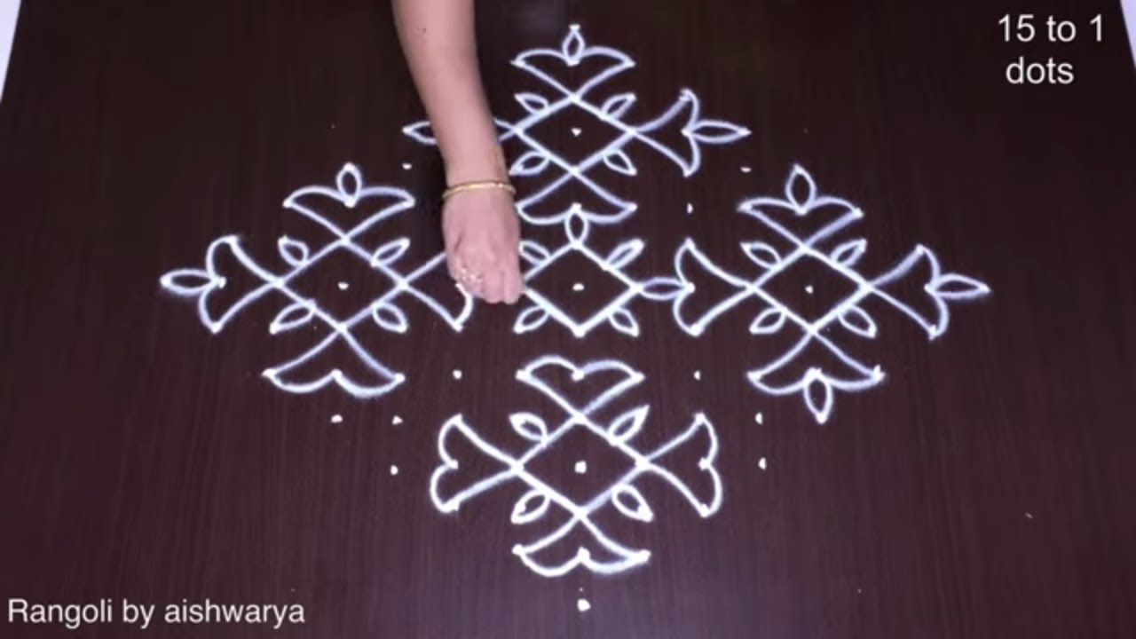Traditional Rangoli Muggulu for Karthigai