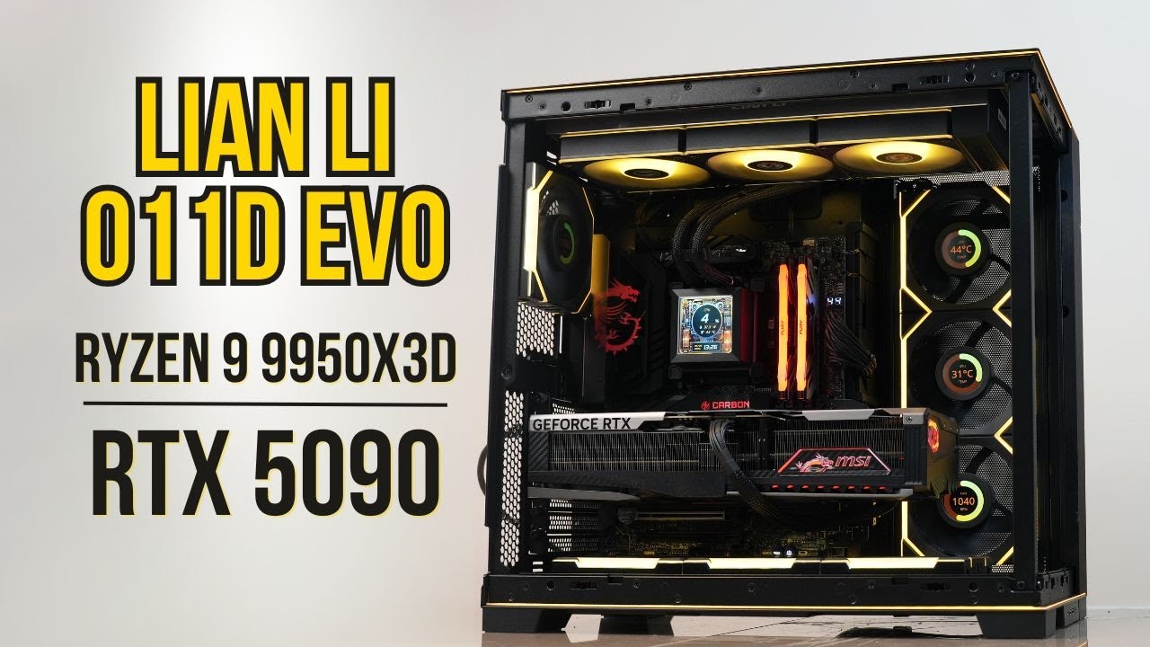 Lian Li O11D EVO RGB Ultimate High-End RTX 5090 4k Gaming Build