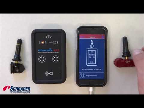 COPY ID using Schrader's EZ-sensor Pad on an IOS device.
