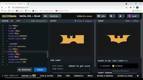 Making batman sign from html and css in css battle || logo-cc ep 2 || @captain coding