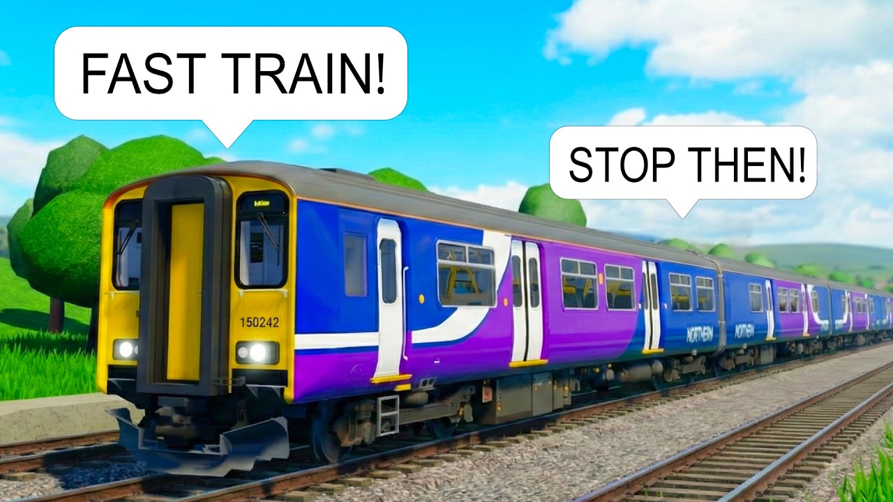 I Drive a FAST Train on Roblox BUT I Can't STOP Missing STOPS