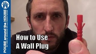 How to use wall plugs. Wall plug tips and drilling tips.