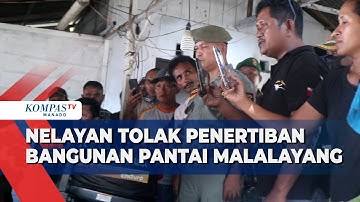 Nelayan Tolak Penertiban Bangunan Pantai Malalayang