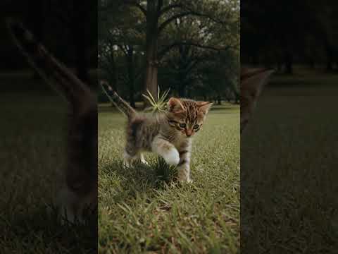 飛びかかる子猫 #cat #子ネコ #kitten