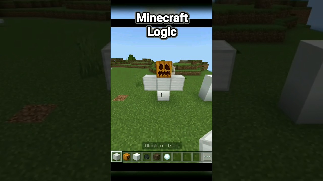Minecraft golems and wither logic #shorts  #meme  #logic  #memes  #golem  #minecraft #viral