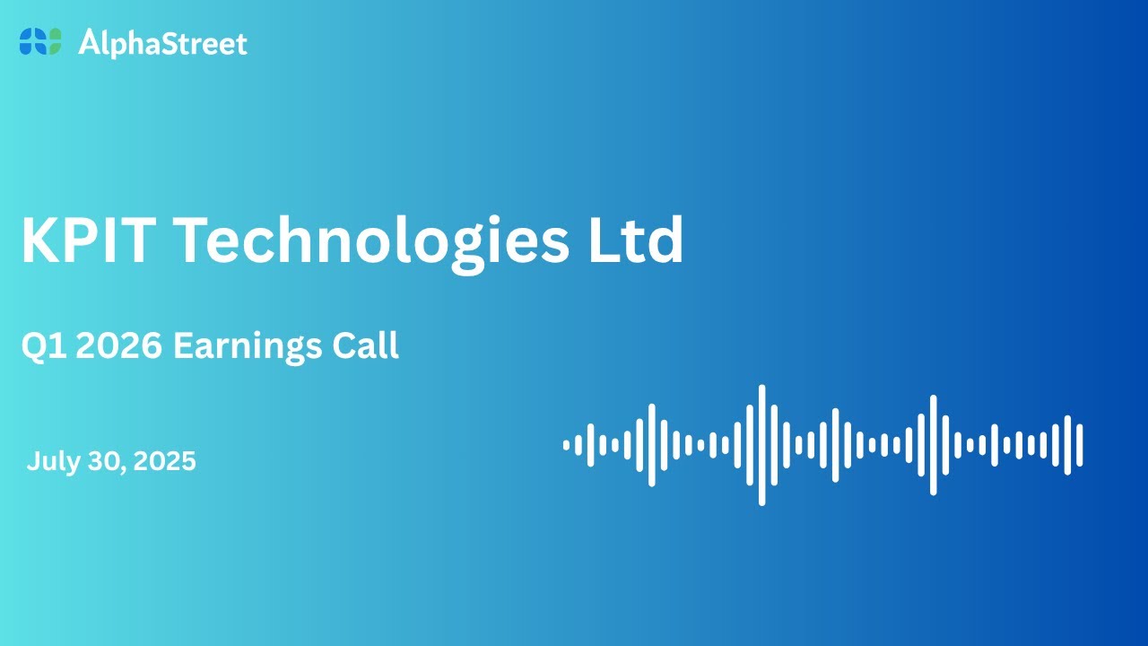 KPIT Technologies Ltd Q1 FY2025-26 Earnings Conference Call