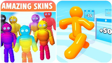 Rope Man Vs Tall Man Run   New Levels Game Mobile Walkthrough iOS, Android Gameplay Update