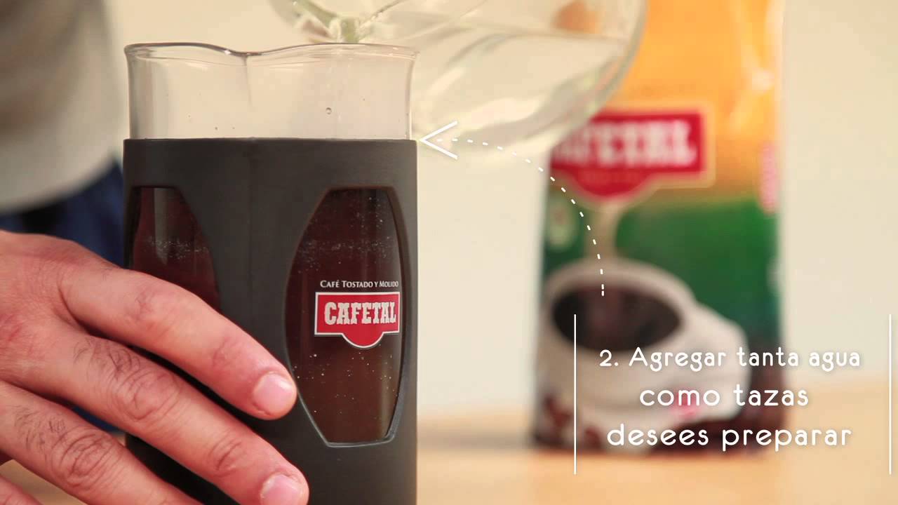 Prepara tu delicioso Cafetal en una cafetera francesa. - YouTube