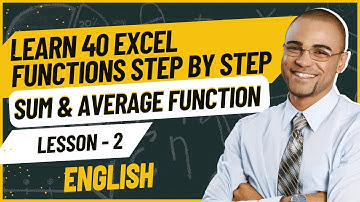 Learn 40 Microsoft Excel Functions Step by Step Mastering SUM and AVERAGE Functions