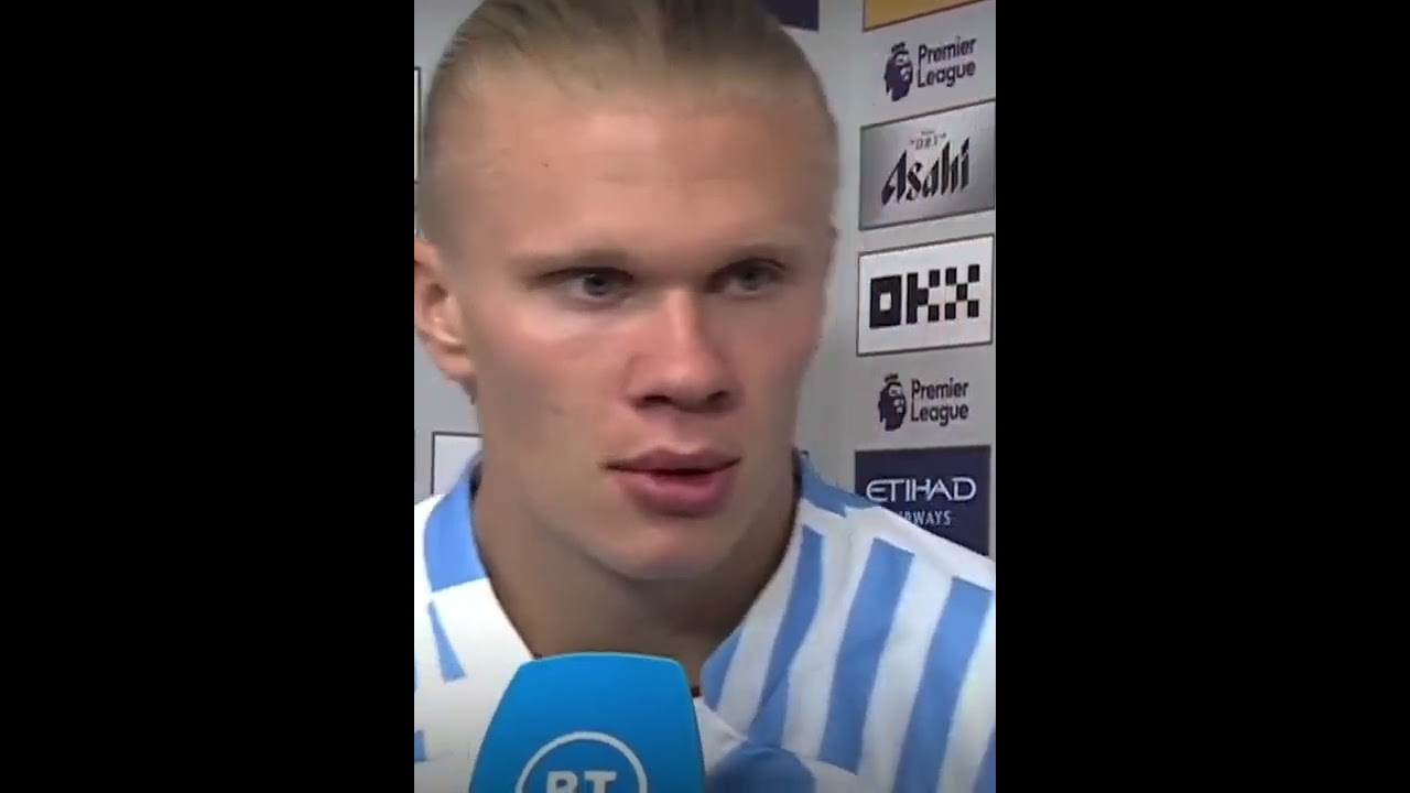 Haaland insightful post-match interview.