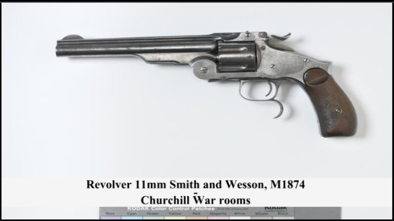 Revolver 11mm Smith and Wesson, M1874 at The Churchill War rooms