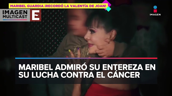 Maribel Guardia recordó la batalla de Joan Sebastian