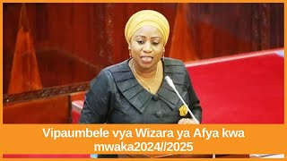 Vipaumbele vya Wizara ya Afya mwaka 2024/2025
